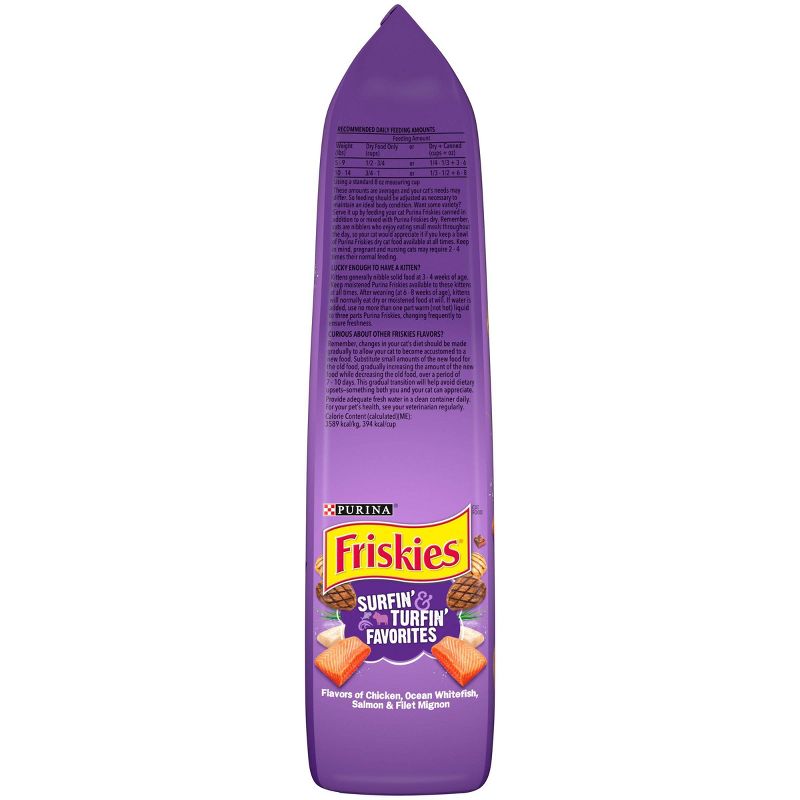 Purina Friskies Surfin&Turfin Favorites with Flavors of Chicken, Whitefish, Salmon & Filet Adult Balanced Dry Cat Food, 6 of 10