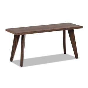 Jennifer Taylor Home Capri 41.5" Solid Red Oak Wood Bench - 1 of 4