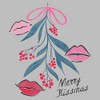 Womens Lost Gods Mistletoe Merry Kissmas T Shirt - 2 of 3