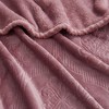 Kate Aurora Ultra Soft & Plush Ogee Damask Fleece Throw Blanket Covers - 50 in. W x 60 in. L - 2 of 4
