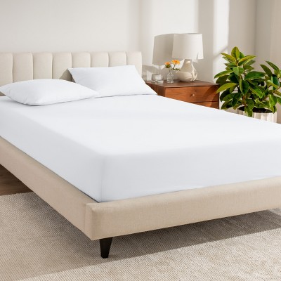 260 Thread Count Organic Cotton Percale Fitted Sheet by Bare Home