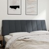 vidaXL Headboard Cushion "Hanko" Dark Gray 60.2" Velvet - 3 of 4