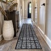 World Rug Gallery Bohemian Stripe Lines Shag Rug – White – Easy to Clean, Medium Pile – Perfect for Living Room, Bedroom, or Entryway - 2 of 4