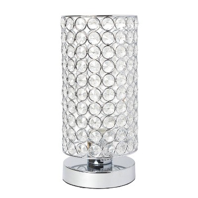 Elipse Crystal Bedside Nightstand Cylindrical Uplight Table Lamp Chrome   GUEST 4730fb45 9984 4943 8644 9fe2e8f43c80