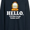 Men's - Garfield - Hello Go Home Now Long Sleeve Graphic T-Shirt - 2 of 4