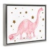 Stupell Industries Pink Dinosaur with Gold Stars, 31" x 25" - 3 of 4