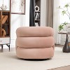 SEYNAR Modern Glam Velvet 360 Degree Swivel Accent Armchair with Tufted Back - 4 of 4