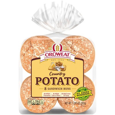 Oroweath Country Potato Hamburger Buns - 21oz/8ct