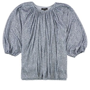 Alfani Womens Sequined Peasant Blouse - 1 of 2