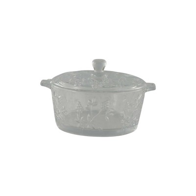 Slickblue Coralberry Design Dessert Bowl with Lid - 21 Oz. in 2 Color Options
