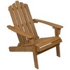 Northlight 36" Natural Stained Classic Folding Wood Adirondack Chair - 3 of 4