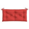 vidaXL Garden Bench Cushion Red 39.4"x19.7"x2.8" Oxford Fabric - 4 of 4