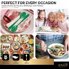 Plastic Spoons Disposable 50 Pack, Heavy Duty Plastic Silverware, Plastic Cutlery Ideal for Hot and Cold Food, Plastic Utensils - SparkSettings - 4 of 4