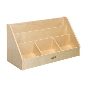 ECR4Kids 5-Compartment Easy to Reach Book Display, Natural - 1 of 4