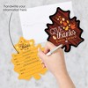 Big Dot of Happiness Give Thanks - Shaped Fill-in Invitations - Thanksgiving Party Invitation Cards with Envelopes - Set of 12 - 2 of 4