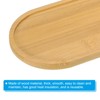 Unique Bargains Oval Bamboo Wood Saucer Plant Tray Saucer - 3 of 4