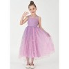 2Bunnies Girls’ Sparkle Sequin Star Tulle Maxi Dress - 4 of 4