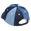 FRENCH CONNECTION Classic Denim Colorblock Baseball Cap with Adjustable Strapback Closure - All Day Comfort Cap - 4 of 4