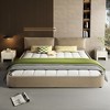 Whisen King Size Cloud Bed Frame, Chenille Upholstered Bed with Oversized Padded Movable Headboard, Round Corner - 4 of 4