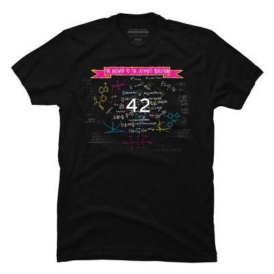 Men's Design By Humans The answer to the ultimate question 42 By Bomdesignz T-Shirt