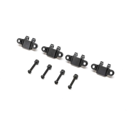 Team Losi Racing TLR314009 Lower Shock Mount, Aluminum, Black(4): Mini LMT - image 1 of 1