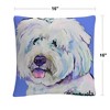 Pat Saunders 16 X 16 Decorative Throw Pillow by Trademark Fine Art - 4 of 4