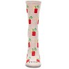 Memoi Women's Bloody Mary Delight Bamboo Blend Crew Socks - 2 of 4