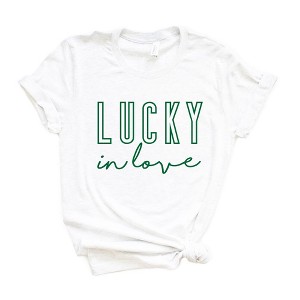 Simply Sage Market Women's Lucky In Love Short Sleeve Graphic Tee - 1 of 4