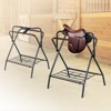 VEVOR Folding Saddle Rack, 28 x 19 x 37.5 in, 2 Packs Freestanding Horse Saddle Stand, Heavy Duty Steel Saddle Rack for English & Western Saddles - 2 of 4