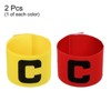 Unique Bargains Adjustable Elastic Soccer Team Training Elastic Arm Band 2 Pcs - 3 of 4