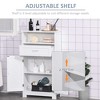 Aghana Digitals Cloud White MDF Bathroom Floor Cabinet with Adjustable Shelf, Drawer & Open Storage - 4 of 4