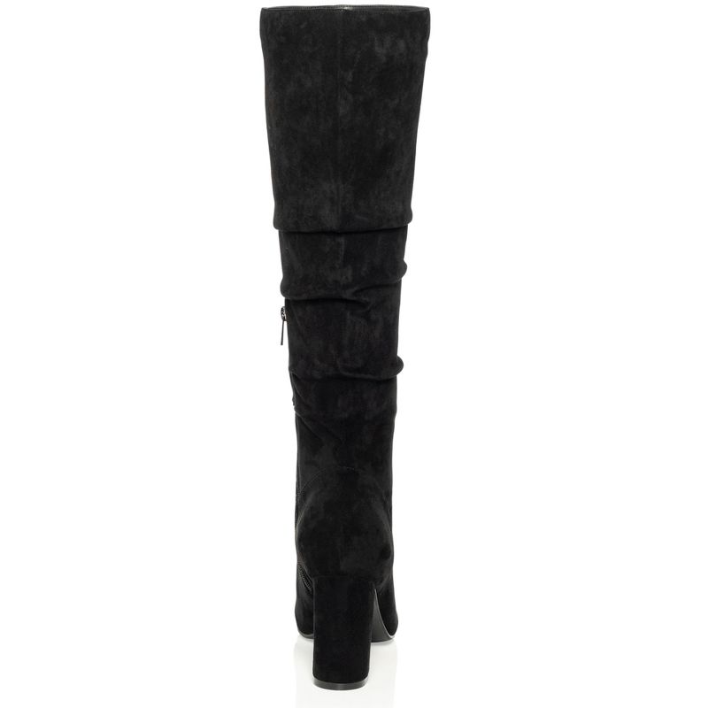 Women's WIDE FIT Petra Knee High Boot - black | CITY CHIC, 2 of 3