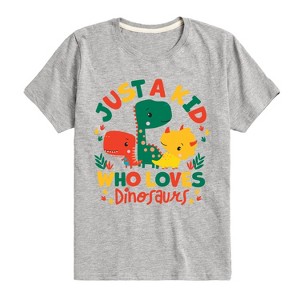 Boys' - Fisher-Price - Just A Kid Who Loves Dinos Short Sleeve Graphic T-Shirt - 1 of 4