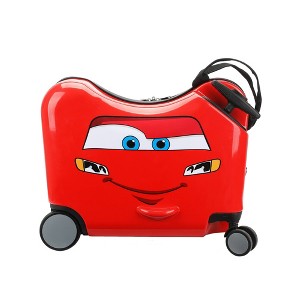 Disney Cars Carry On Spinner Hardside Ride On Suitcase - Red - 1 of 4