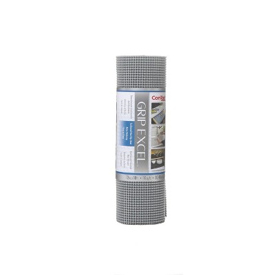 Con-Tact Brand Excel Grip Non-Adhesive Shelf Liner - Alloy Gray