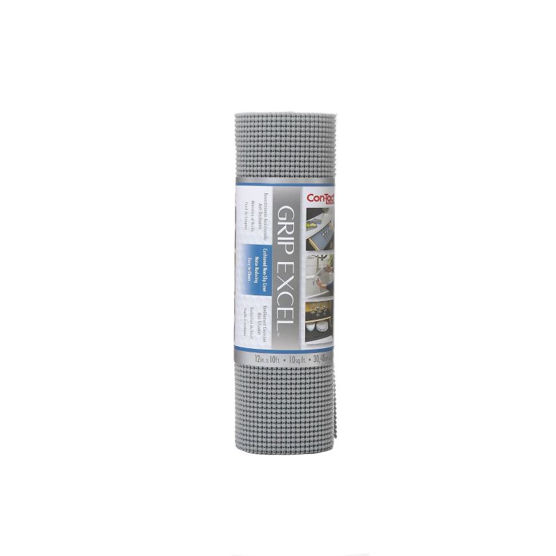 Con-Tact Brand Excel Grip Non-Adhesive Shelf Liner - Alloy Gray (12&#39;&#39;x10&#39;), 1 of 7