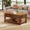 Coffee Table, 47" Lift Top Coffee Table with Hidden Compartment and 2 Storage Shelves for Living Room - 2 of 4