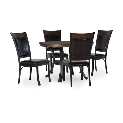 5pc Angelo Dining Set Rustic Brown - Powell Company