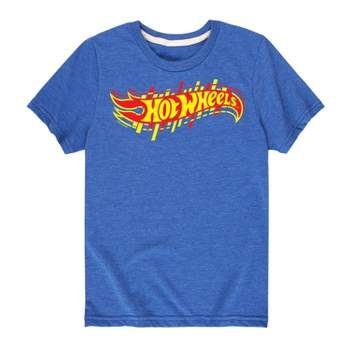 Boys' Hot Wheels Logo Short Sleeve Graphic T-Shirt - Royal Blue
