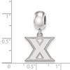 Black Bow Jewelry Sterling Silver Xavier Musketeers NCAA Bead Charm - 3 of 4