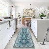 Washable Rug with TPR Non-Slip Backing, Thin Distressed Vintage Rug Low-Pile Floor Carpet Stain Resistant Rugs for Living Room Bedroom, Entryway - 3 of 4
