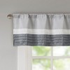 Polyoni Pintuck Light Filtering Striped Window Valance, Lightweight Textured Rod Pocket Top Valance for All Seasons - 3 of 4