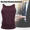 Unique Bargains Men Body Slimming Tummy Shaper Underwear Stretch Shapewear Waist Girdle Shirt Nylon - 2 of 4