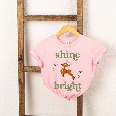 The Juniper Shop Shine Bright Deer Toddler Short Sleeve Tee