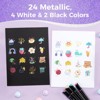 Ohuhu Metallic Acrylic Paint Markers 24 Metallic Colors 30 Pens: Dual Tips (Round & Fine) Acrylic Markers High Opacity Paint Pens - Kakaako - 4 of 4