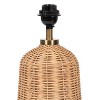 Kate and Laurel Wylla Modern Rattan Bedside Table Lamp - 4 of 4