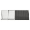 vidaXL Rabbit Cage Anthracite 79.3 in.x31.7 in.x28 in. Galvanized Steel - 3 of 4