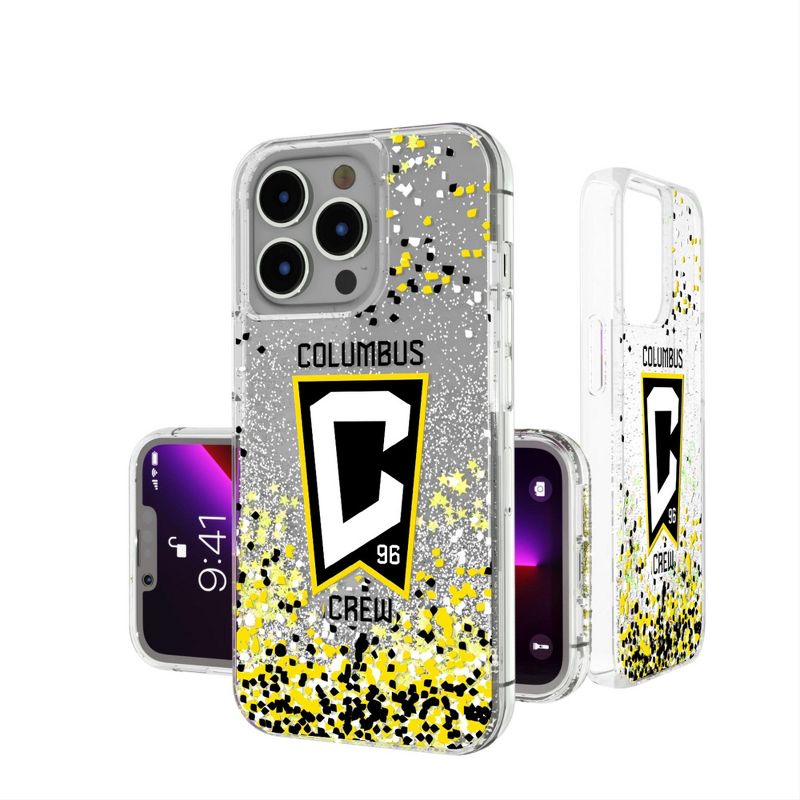 Keyscaper Columbus Crew  Confetti Glitter Phone Case, 1 of 2