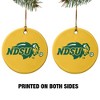 North Dakota State Bison Logo Secondary Porcelain Holiday Christmas Tree Ornament - 2 of 4
