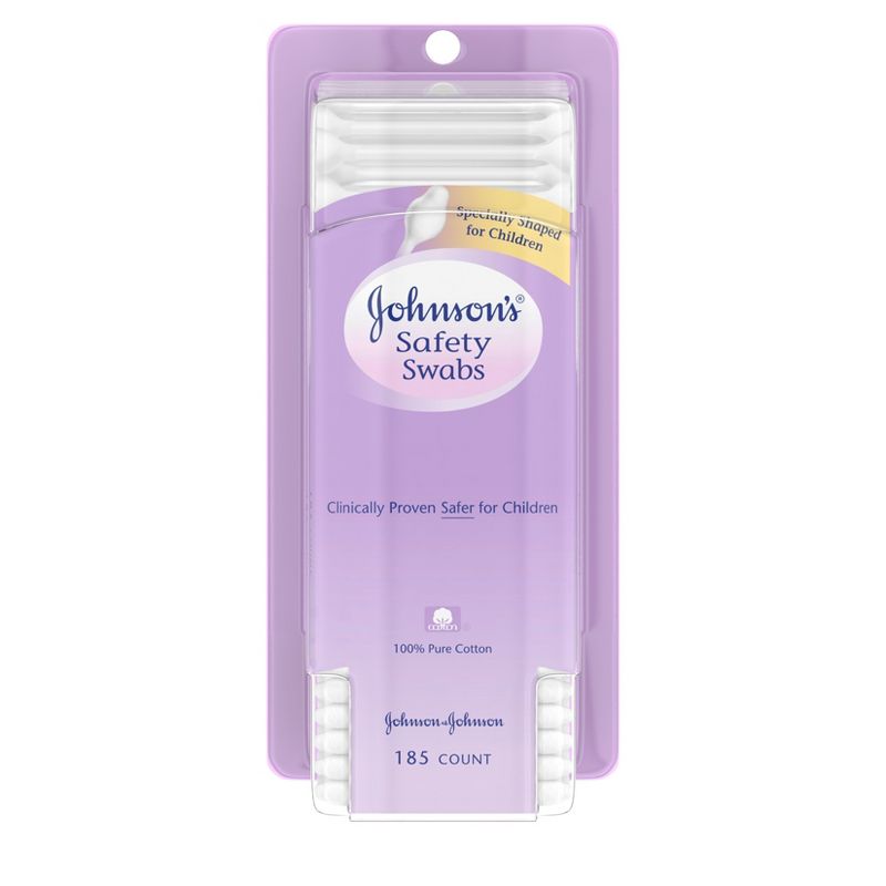 Johnson&#39;s Safety Ear Swabs for Babies &#38; Kids&#39;  - 185ct, 1 of 9